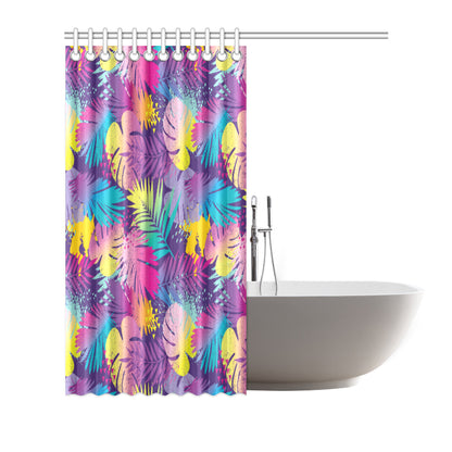 Palm Leaf Pattern Print Design A04 Shower Curtain