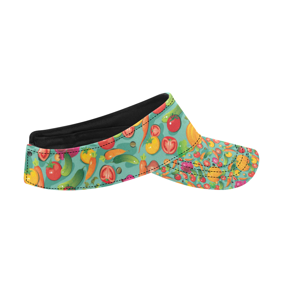 Vegan Colorful Themed Design Print Unisex Sun Visor
