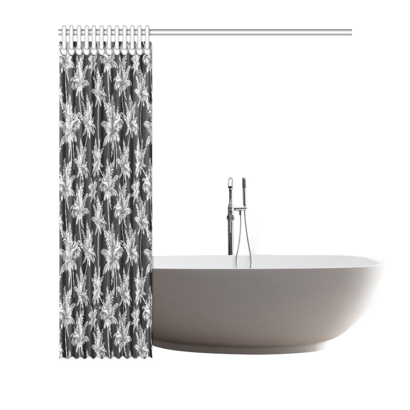 Palm Tree Pattern Print Design PT03 Shower Curtain