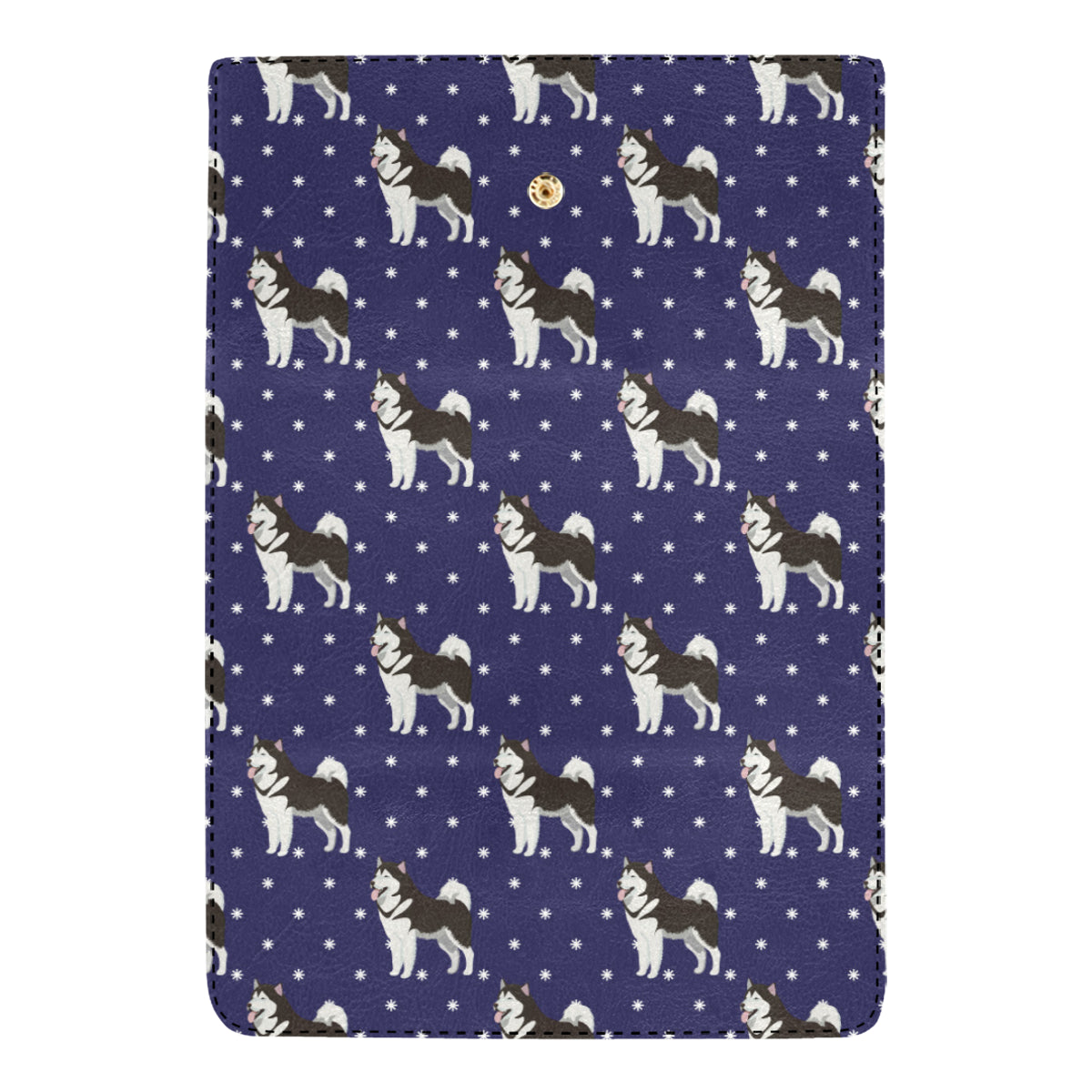 Alaskan Malamute Pattern Print Design 04 Women's Trifold Wallet