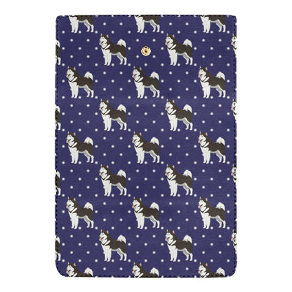 Alaskan Malamute Pattern Print Design 04 Women's Trifold Wallet