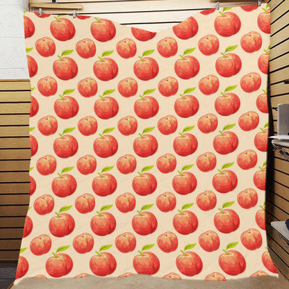 Peach Pattern Print Design A03 Premium Quilt