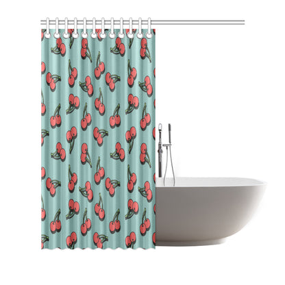 Cherry Pattern Print Design CH03 Shower Curtain