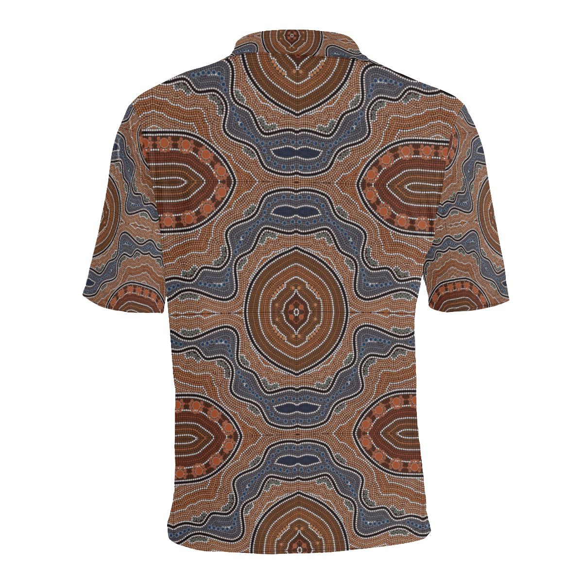 Aboriginal Pattern Print Design 01 Men Polo Shirt