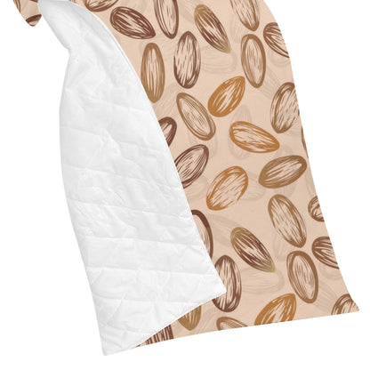 Almond Pattern Print Design 02 Premium Quilt