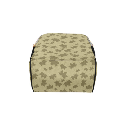 Maple Leaf Pattern Print Design 01 Diaper Bag Backpack