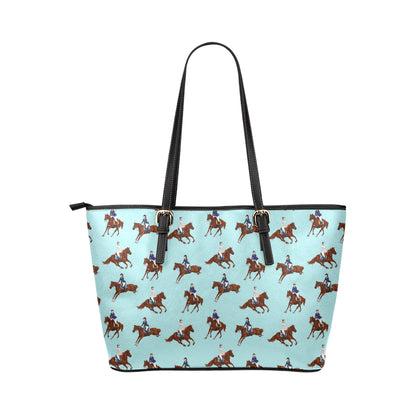 Equestrian Horse Riding Leather Tote Bag