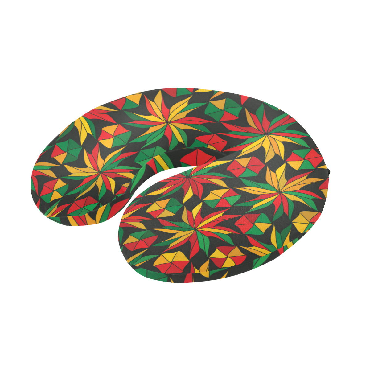 Rastafarian Pattern Print Design A03 U-Shaped Travel Neck Pillow