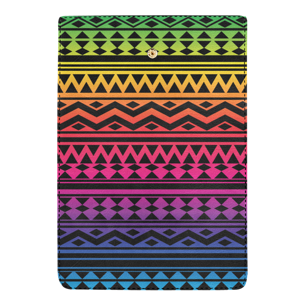 Rainbow Tribal Pattern Print Design A02 Women's Trifold Wallet