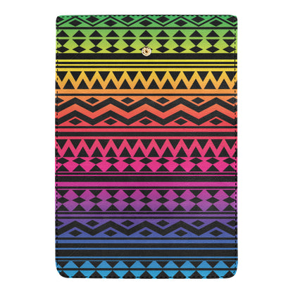 Rainbow Tribal Pattern Print Design A02 Women's Trifold Wallet