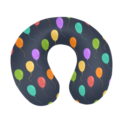 Ballon Colorful Pattern Print Design 03 U-Shaped Travel Neck Pillow