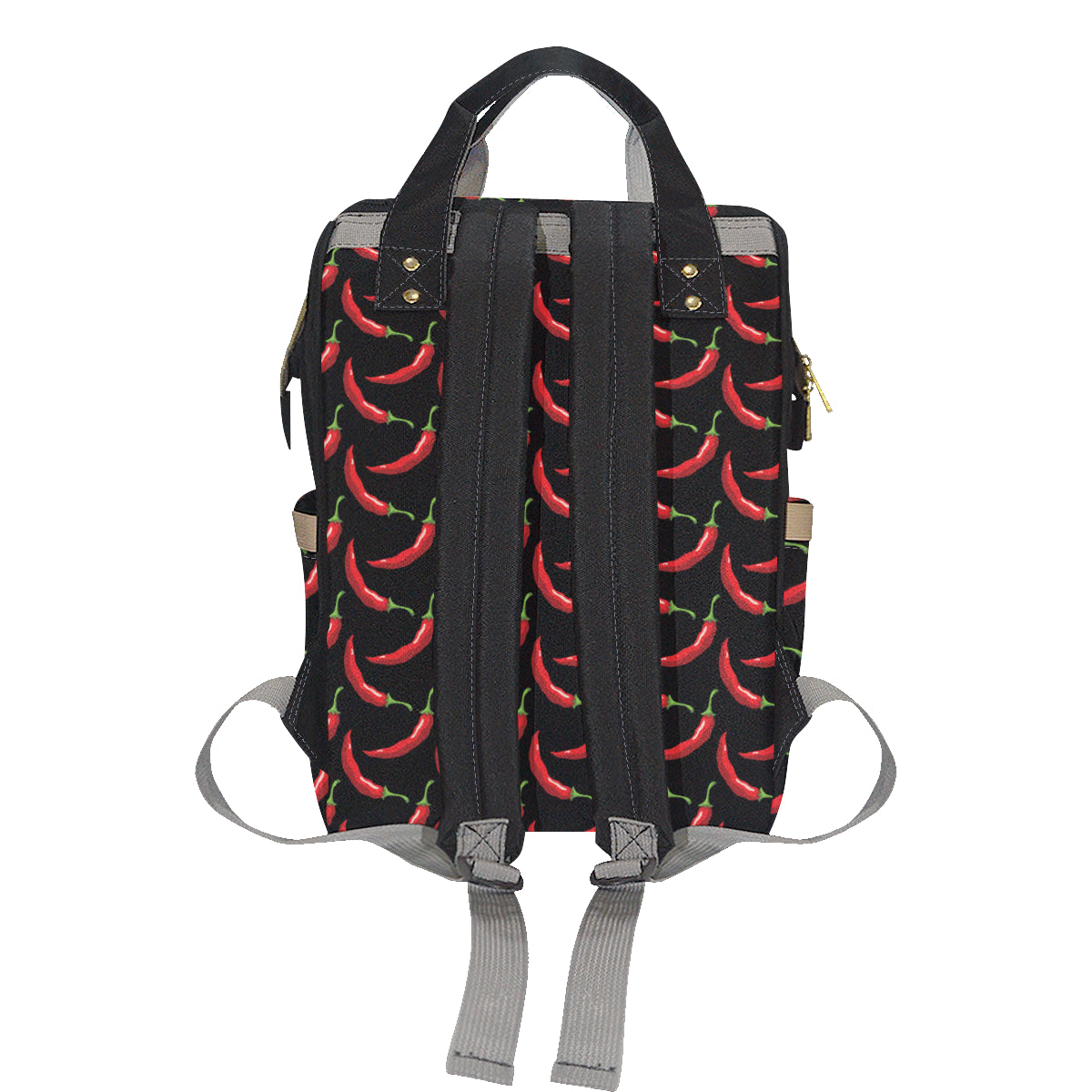 Chilli Pepper Pattern Print Design 01 Diaper Bag Backpack