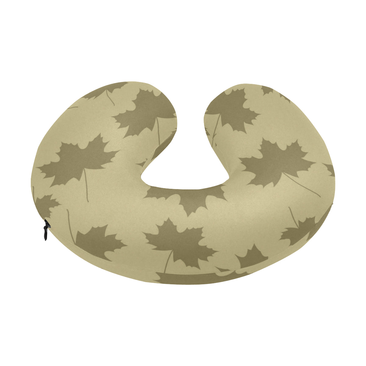 Maple Leaf Pattern Print Design 01 U-Shaped Travel Neck Pillow