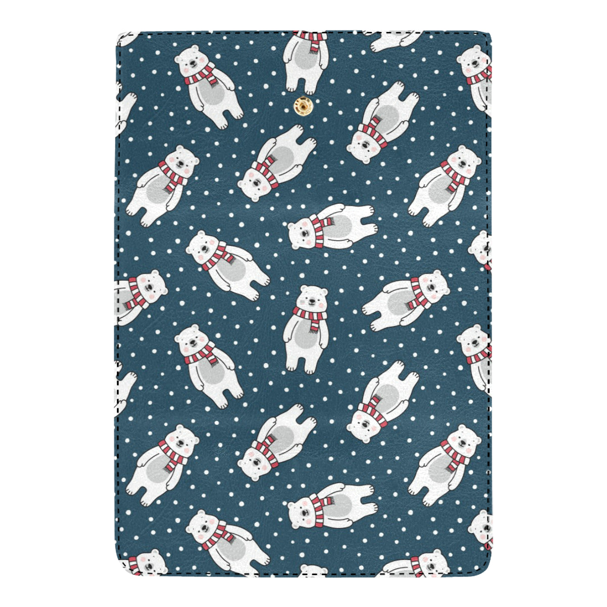 Polar Bear Pattern Print Design PB05 Women's Trifold Wallet
