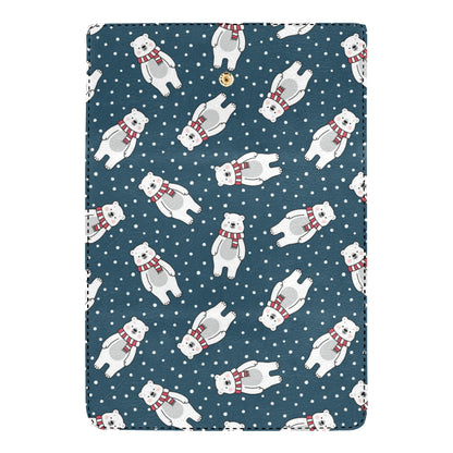 Polar Bear Pattern Print Design PB05 Women's Trifold Wallet