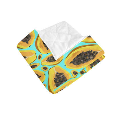 Papaya Pattern Print Design PP03 Premium Quilt