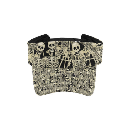 Skeleton Design Print Unisex Sun Visor