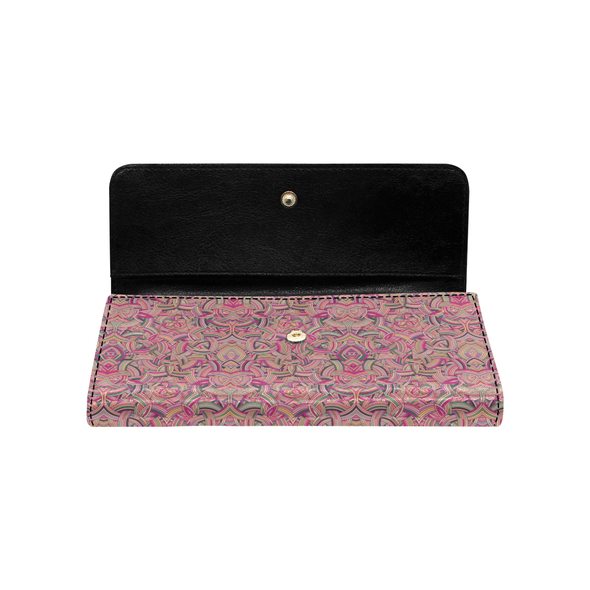 Celtic Pattern Print Design 04 Women's Trifold Wallet