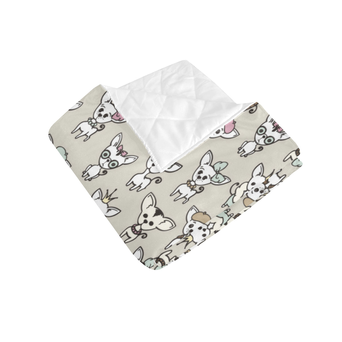 Chihuahua Pattern Print Design 02 Premium Quilt