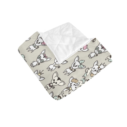 Chihuahua Pattern Print Design 02 Premium Quilt