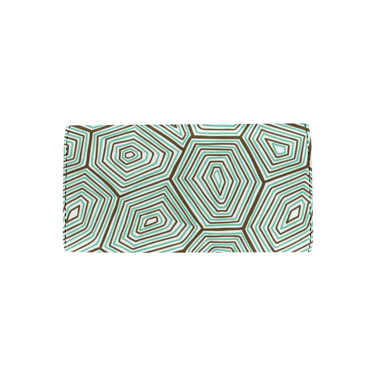 Sea Turtle Skin Print Women's Trifold Wallet
