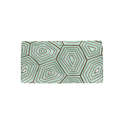 Sea Turtle Skin Print Women's Trifold Wallet