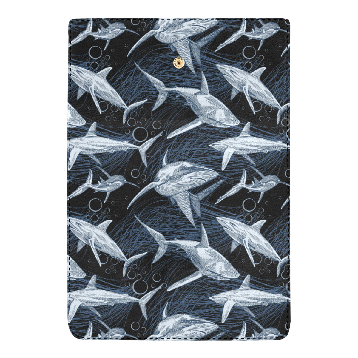 Shark Print Pattern Women's Trifold Wallet