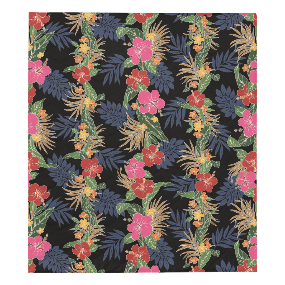 Hawaiian Themed Pattern Print Design H011 Premium Quilt