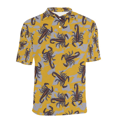 Scorpion Pattern Print Design 01 Men Polo Shirt