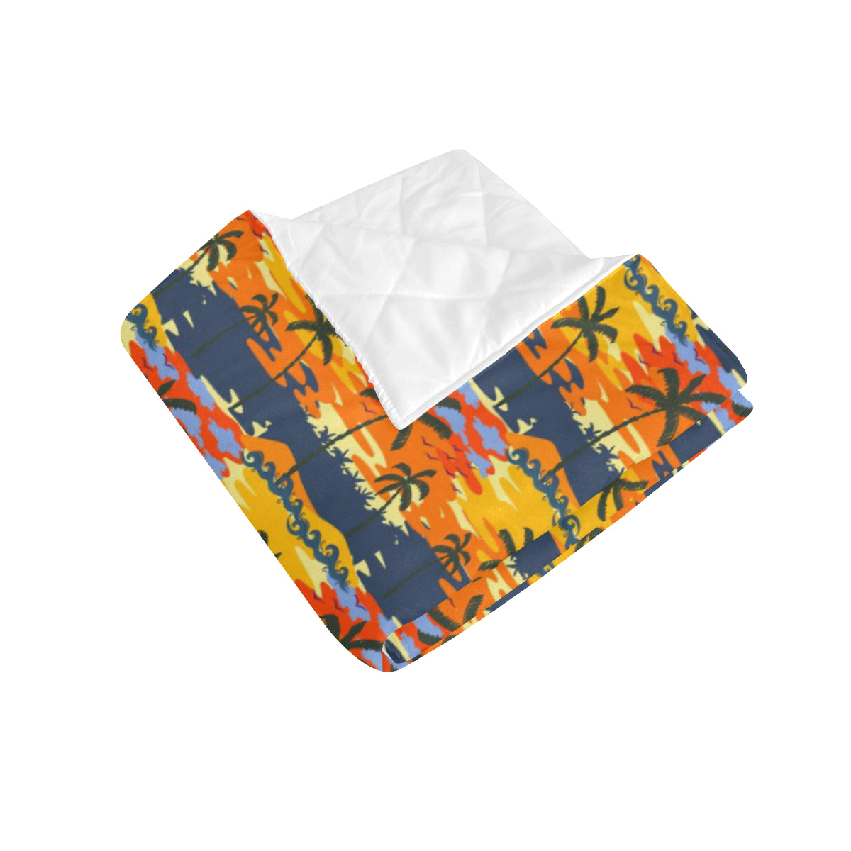 Palm Tree Pattern Print Design PT010 Premium Quilt
