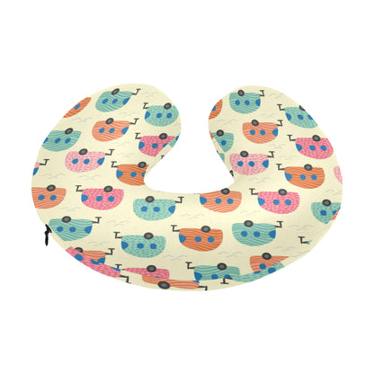 Camper Pattern Print Design 06 U-Shaped Travel Neck Pillow