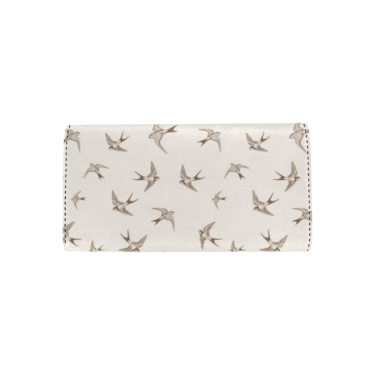 Swallow Bird Pattern Print Design 01 Women's Trifold Wallet