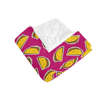 Taco Pattern Print Design TC01 Premium Quilt