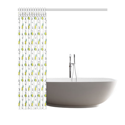 Bull Terriers Pattern Print Design 05 Shower Curtain