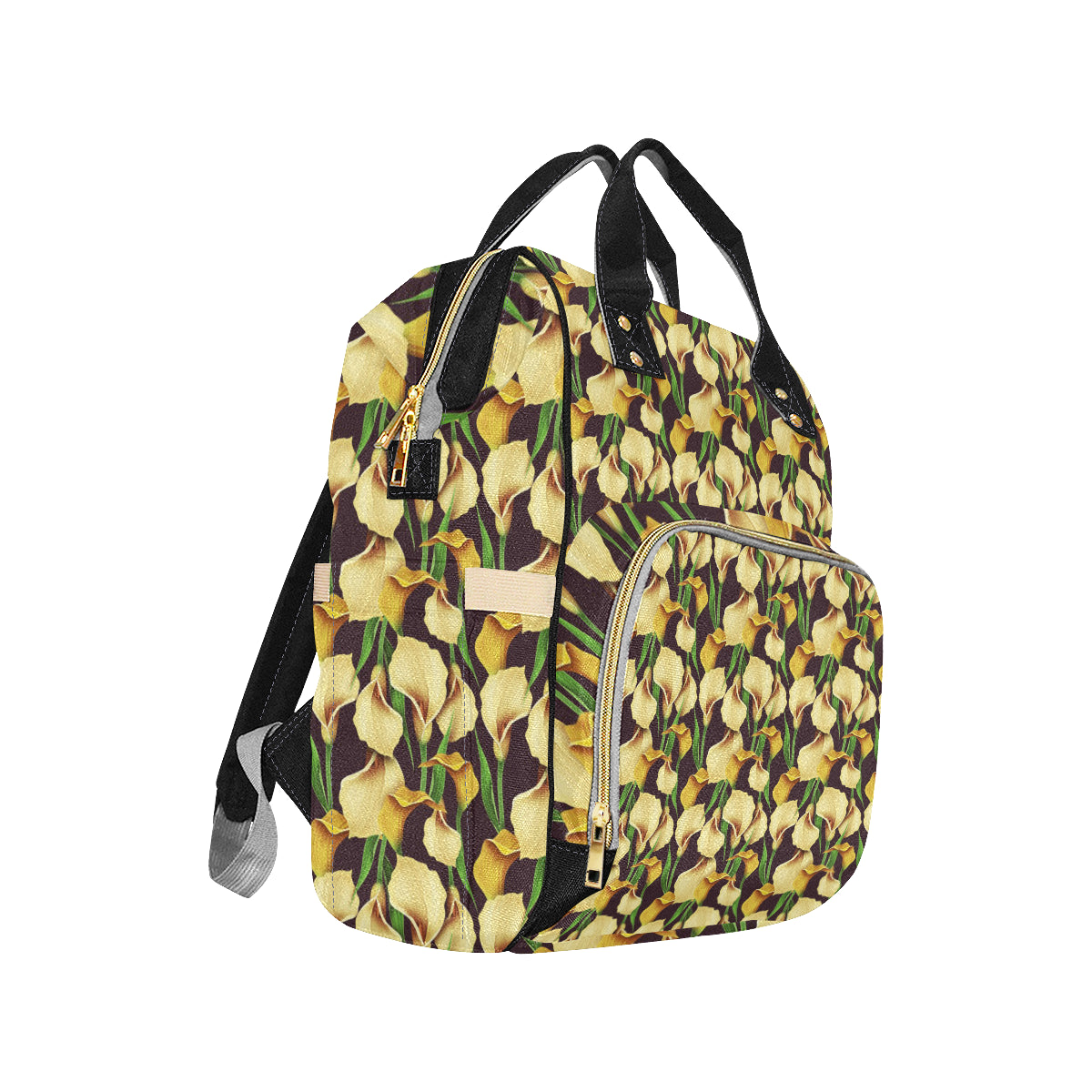 Lily Pattern Print Design LY013 Diaper Bag Backpack