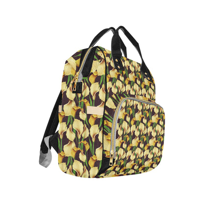 Lily Pattern Print Design LY013 Diaper Bag Backpack