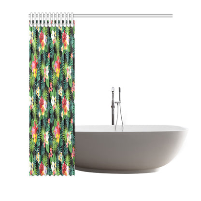Hibiscus Hawaiian flower tropical Shower Curtain