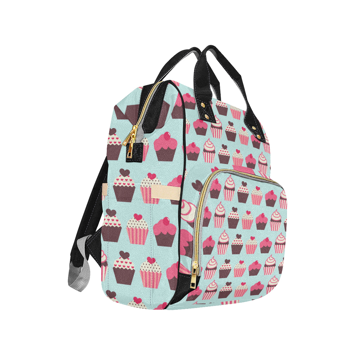 CupCake Print Pattern Diaper Bag Backpack