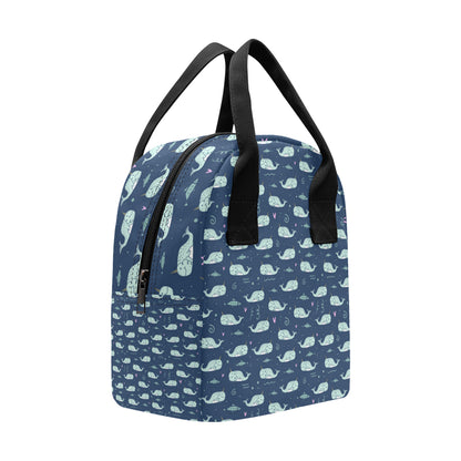 Narwhal Design Print Insulated Lunch Bag