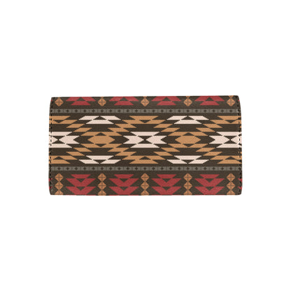 Native Pattern Print Design A02 Women's Trifold Wallet
