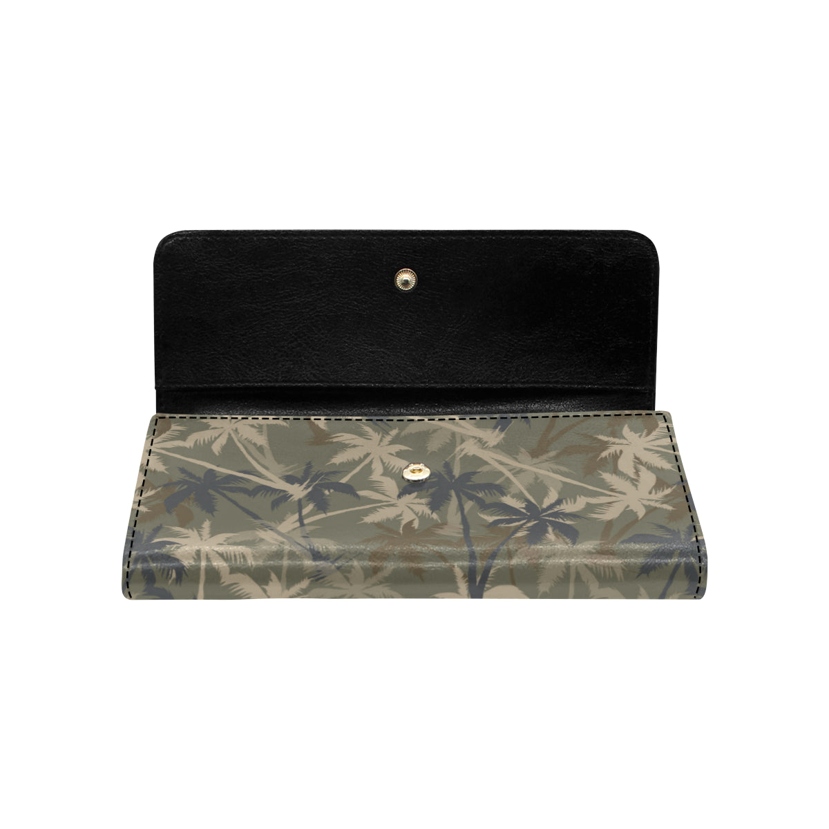 Palm Tree camouflage Women's Trifold Wallet