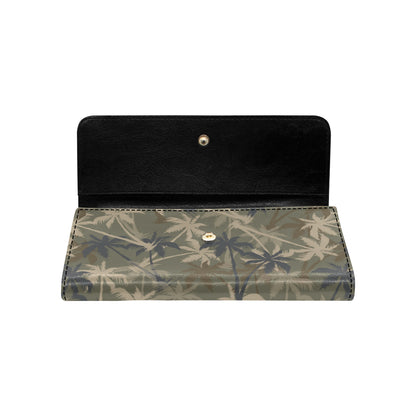 Palm Tree camouflage Women's Trifold Wallet