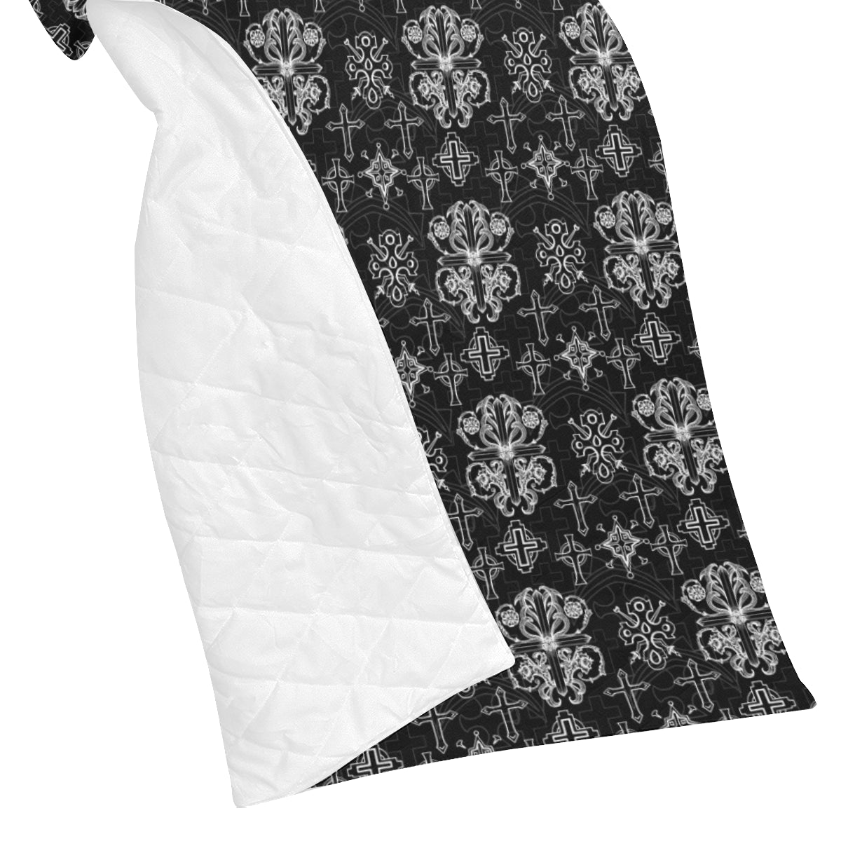 Cross Pattern Print Design 04 Premium Quilt