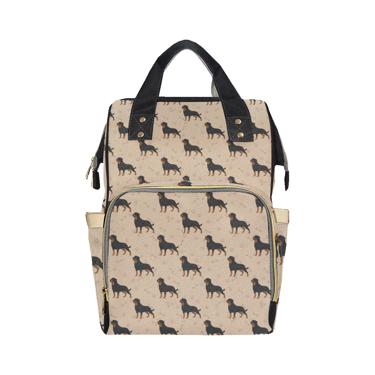 Rottweiler Pattern Print Design A01 Diaper Bag Backpack