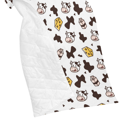 Cow Pattern Print Design 06 Premium Quilt