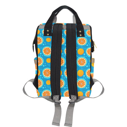 Grapefruit Pattern Print Design GF03 Diaper Bag Backpack