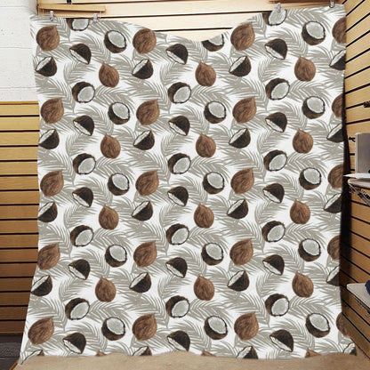 Coconut Pattern Print Design CN03 Premium Quilt