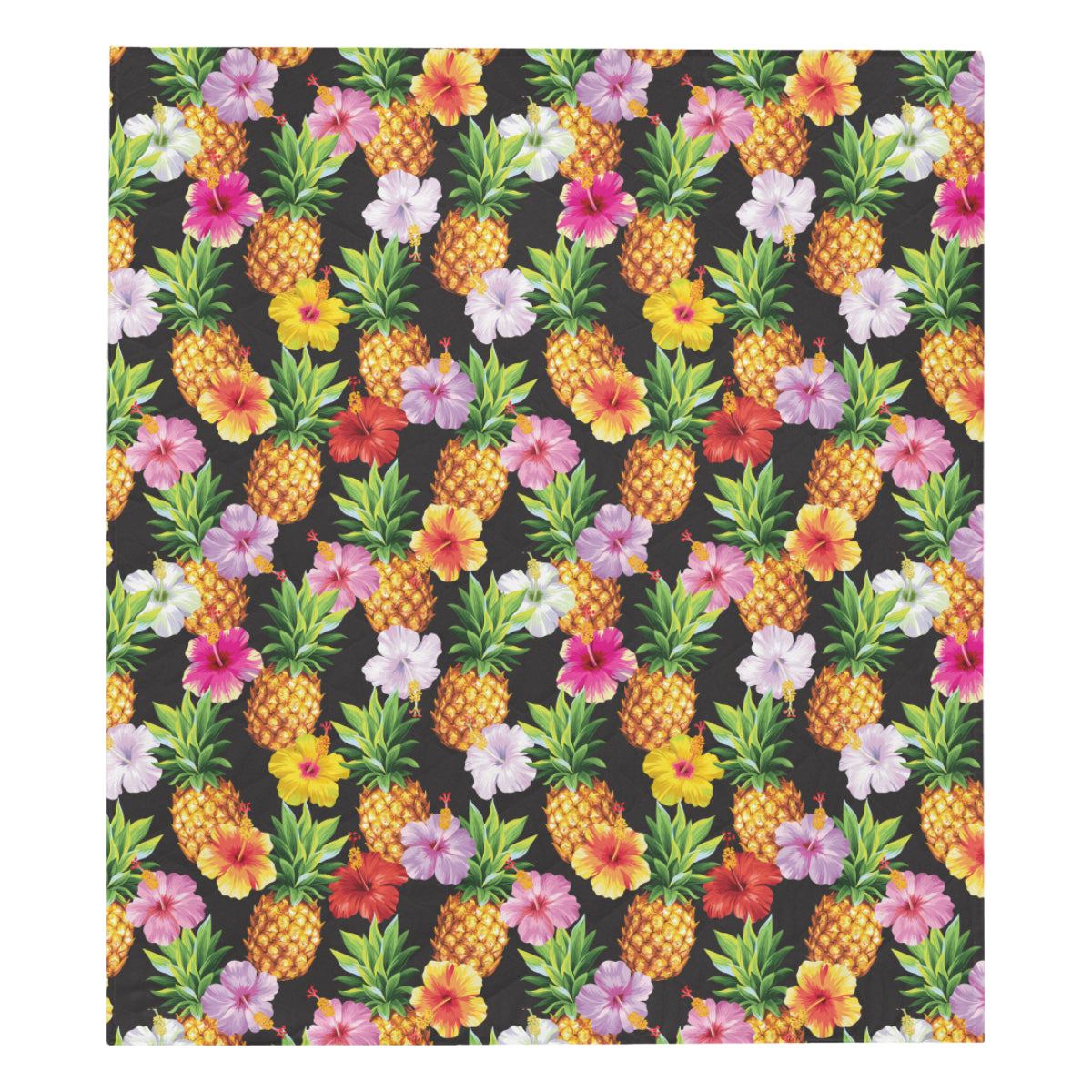 Pineapple Hibiscus Premium Quilt