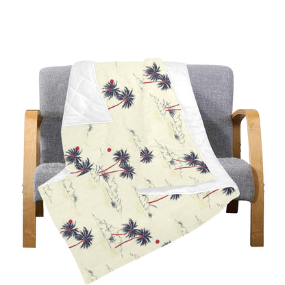 Palm Tree Pattern Print Design PT08 Premium Quilt