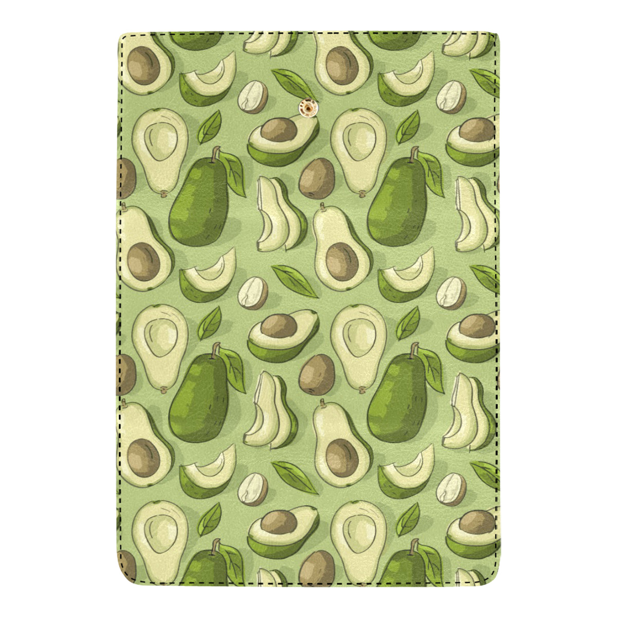 Avocado Pattern Print Design AC03 Women's Trifold Wallet